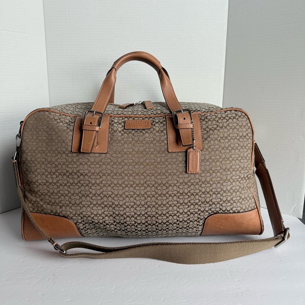 Coach Transatlantic Signature Weekender Duffle Bag F77085
